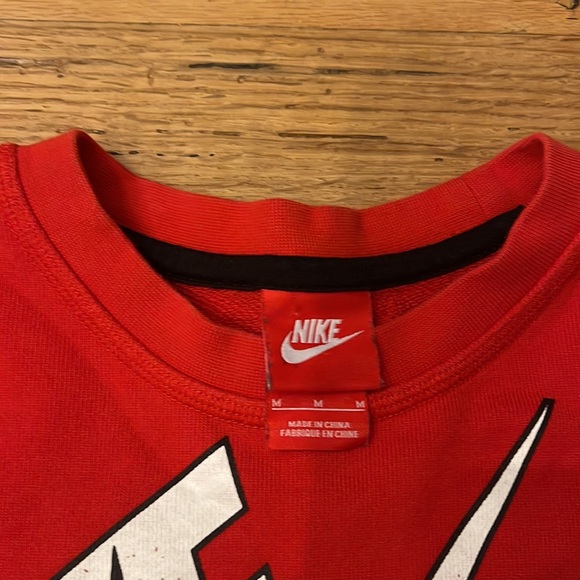 Vintage Nike Red Tag 90's Crewneck Sweatshirt Sz M - Picture 5 of 10